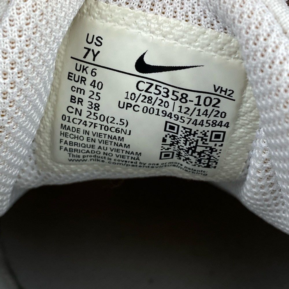 Nike Air Max SC White Black Shoes CZ5358-102 Youth Size 7 / Women’s Size 8.5 - Picture 12 of 12
